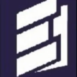 Abstrakcyjna ikona przedstawiająca ułożone warstwowo prostokąty w kolorze białym na ciemnoniebieskim tle, sugerująca materiały budowlane lub konstrukcje.