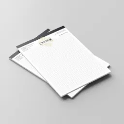 Dwa notesy firmowe z logotypem i danymi kontaktowymi firmy 'CERBER' leżące na szarym tle, widoczne adres, NIP, numer telefonu i adres strony internetowej.