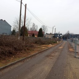 Wycinka pod nowa gminną inwestycje w Dabrowie Górniczej- budowa przedszkola wraz z nowa infrastrukturą