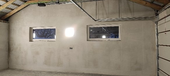 Garaż tynk HYBRYDOWY gipsowo-cementowy