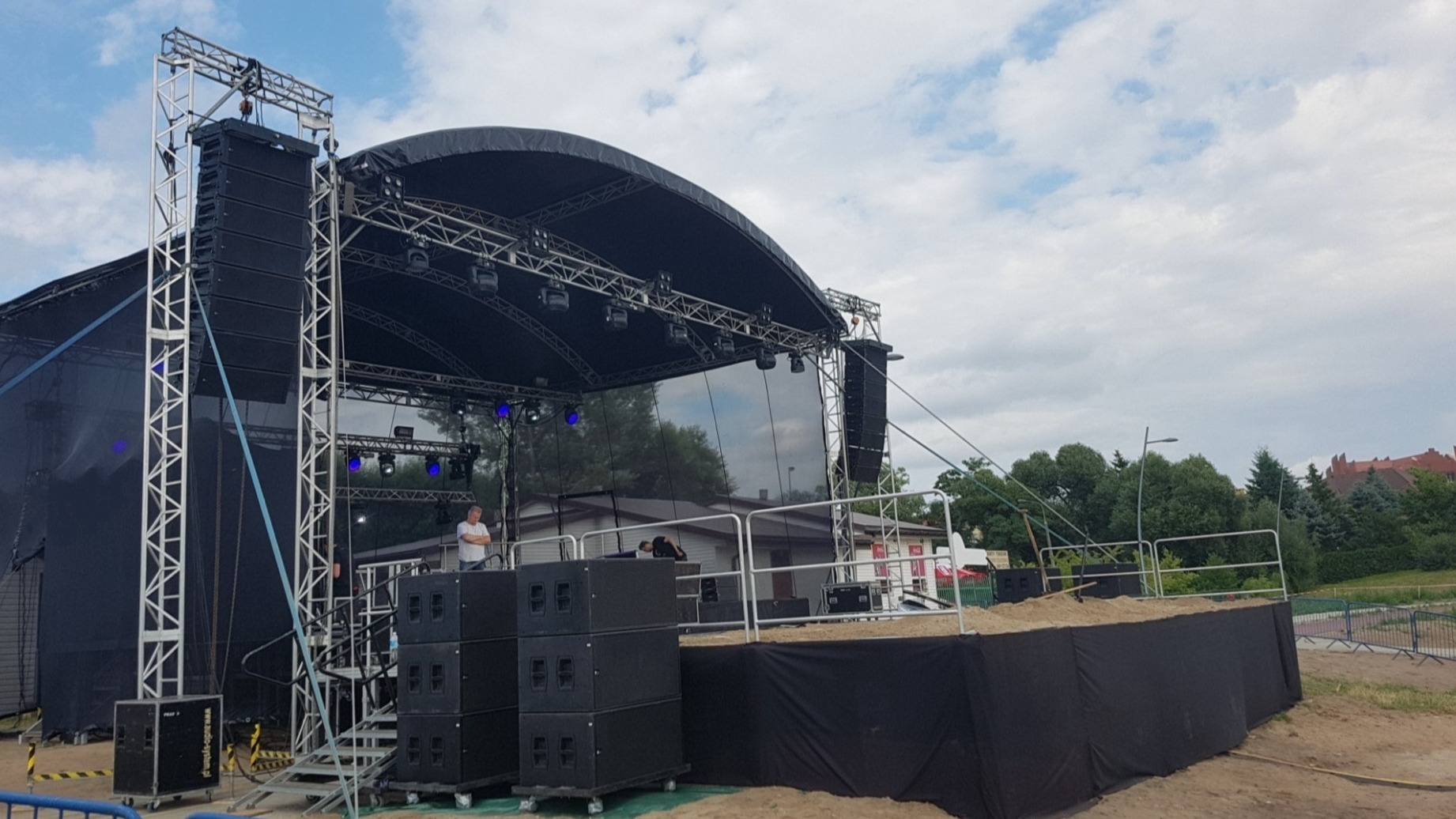 Scena 12 x 10 plus podest 10x10