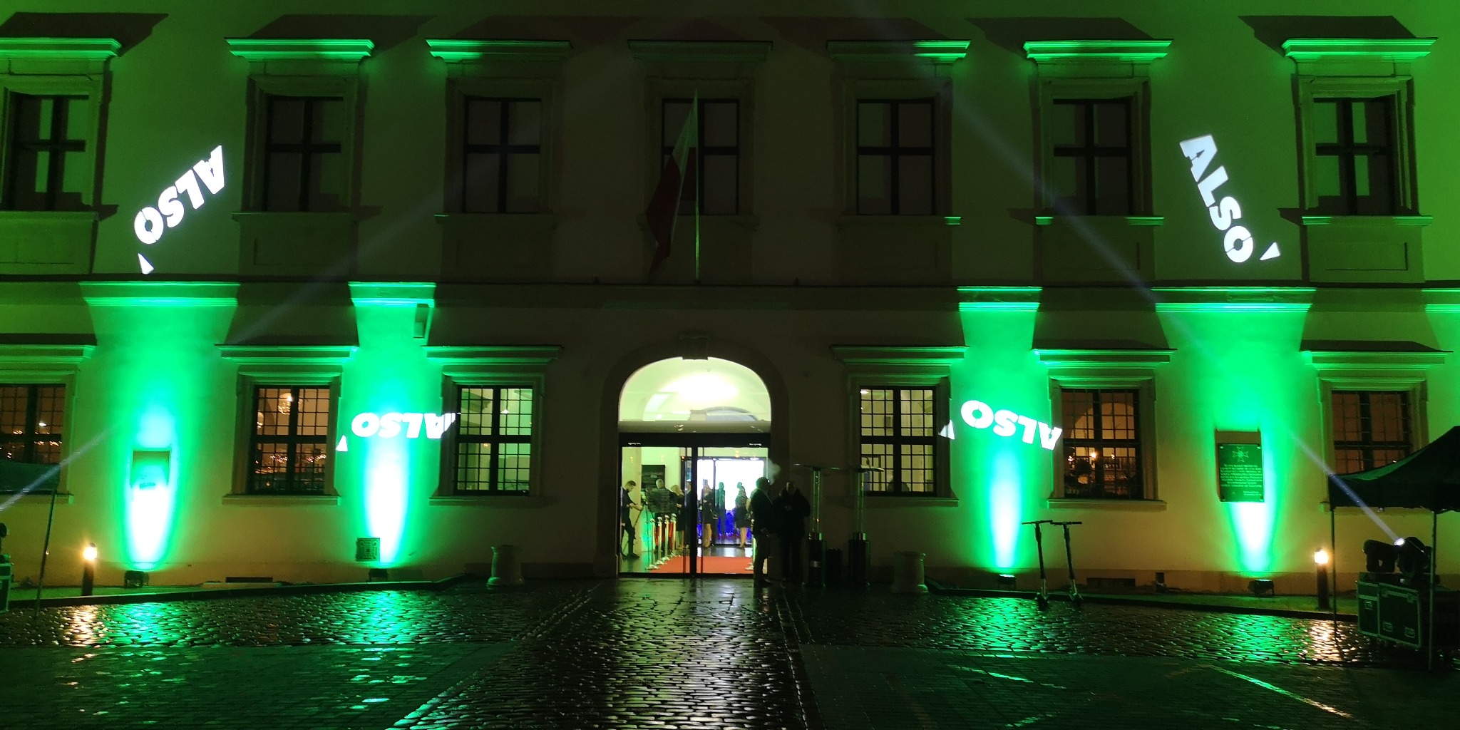 Podświetlenie Pałac Ujazdowski