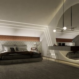 Projekt sypialni w domu jednorodzinnym