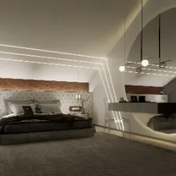 Projekt sypialni w domu jednorodzinnym