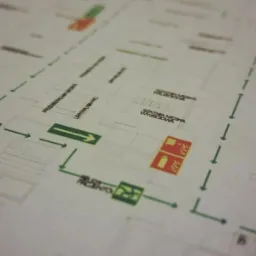 Fragment planu ewakuacji