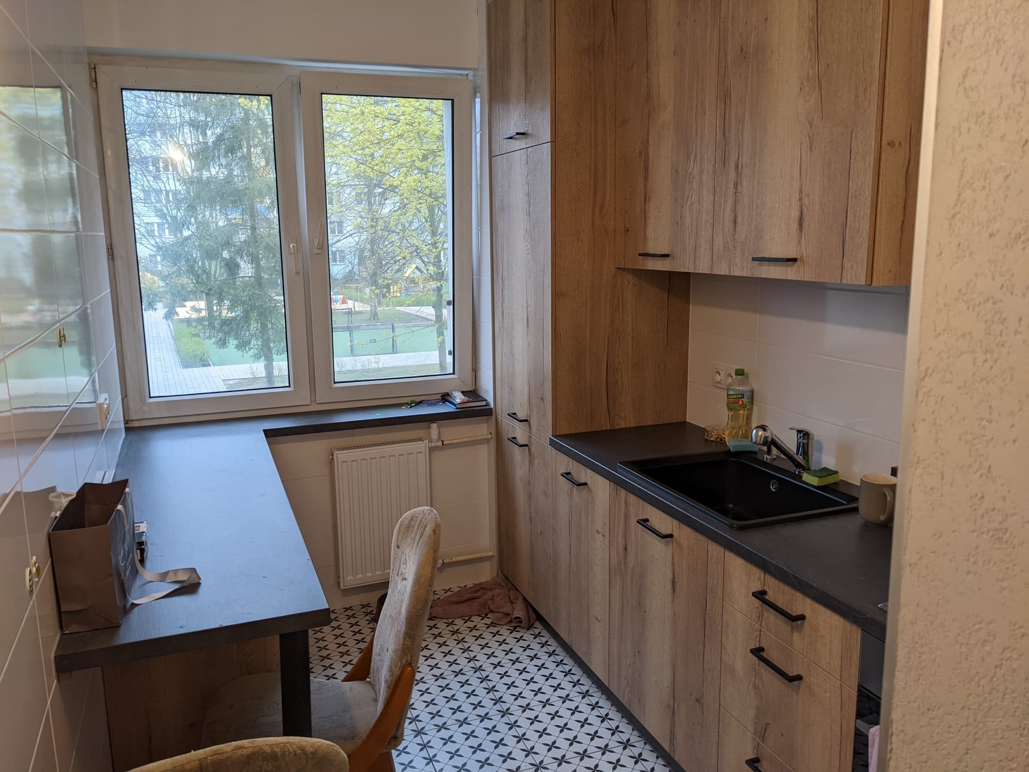 Mała kuchnia w starym budownictwie