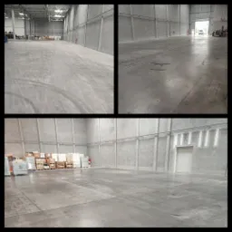 Efekt naszej pracy po szorowaniu magazynu.