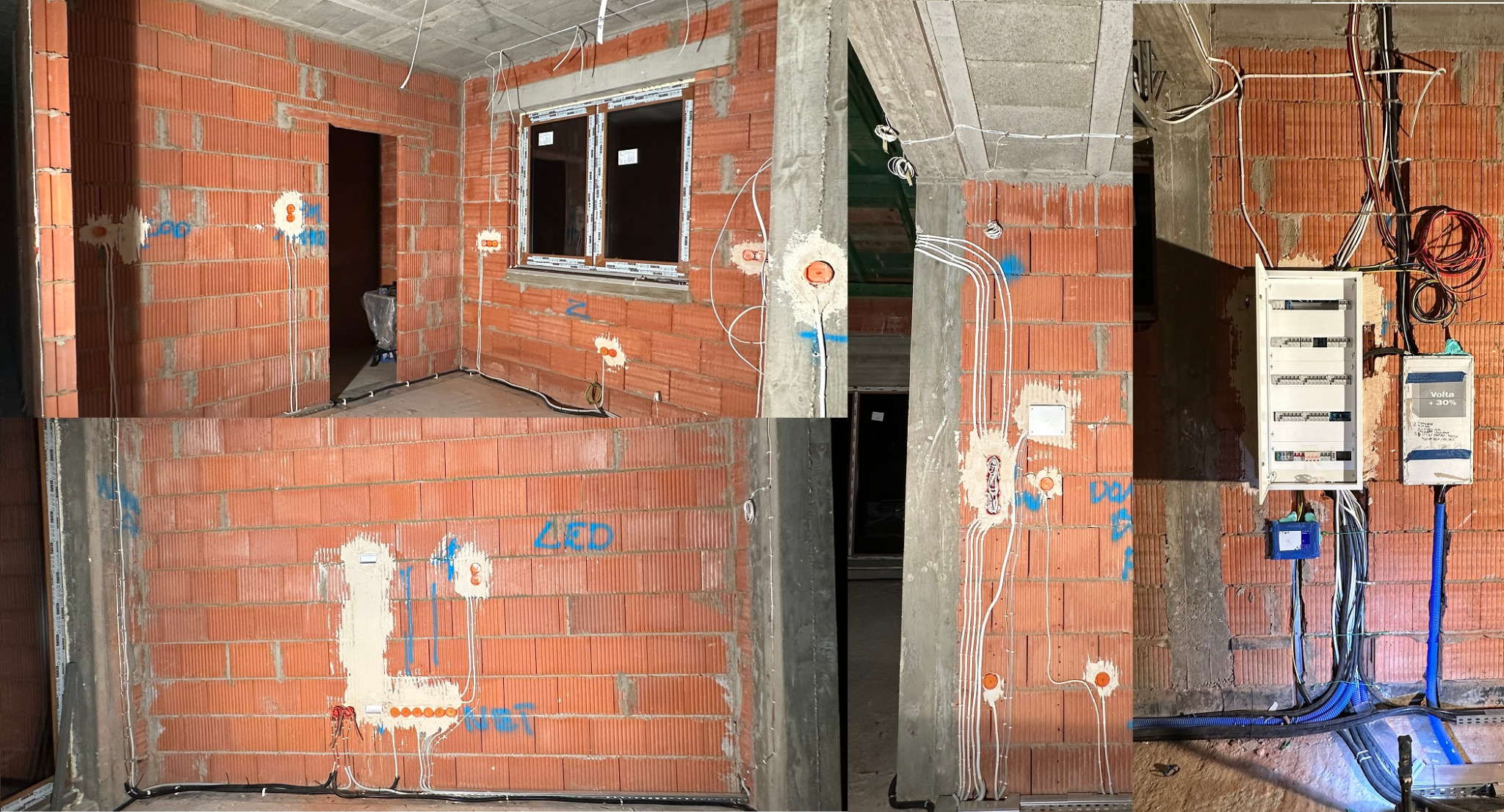 Montaż nowej instalacji w domu jednorodzinnym.