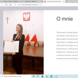Dominika Gromniak Tłumacz przysięgły i medyczny języka francuskiego - Tłumacze Nowy Sącz