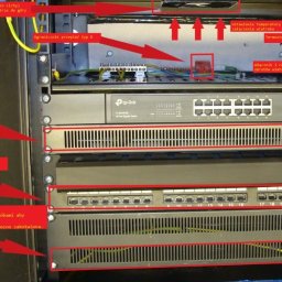 Szafa typ rack 19cali_Lan i monitoring zasilany PoE