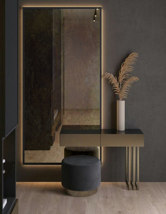 Projekt postarzanego lustra.