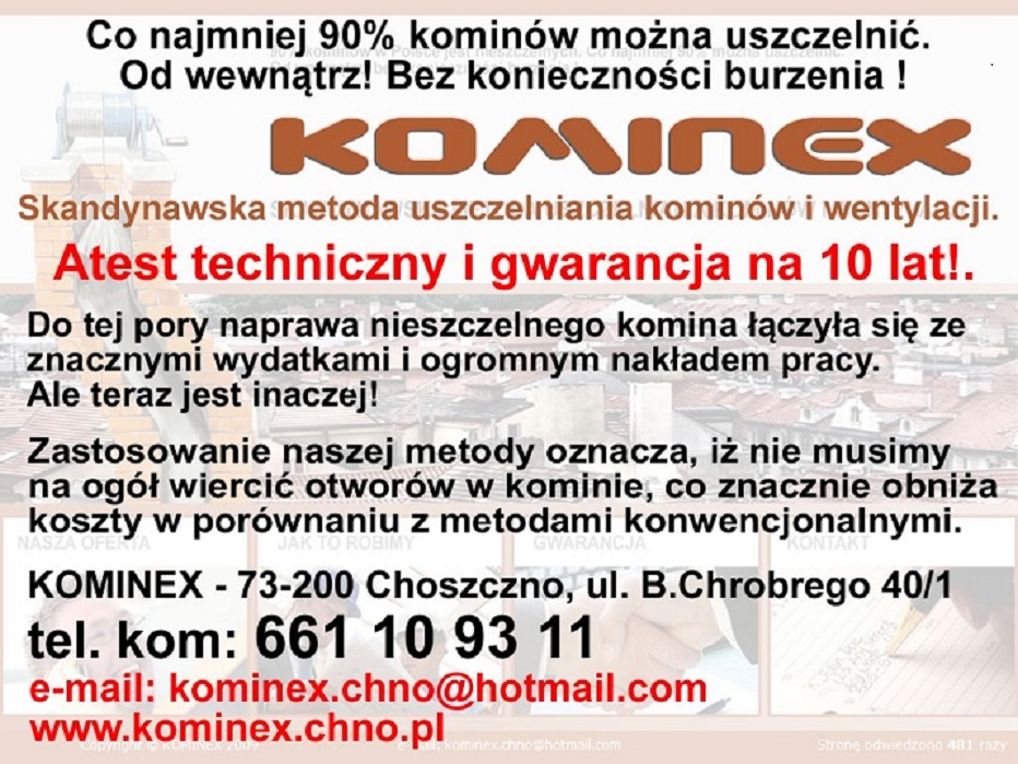 Uszczelnianie kominów