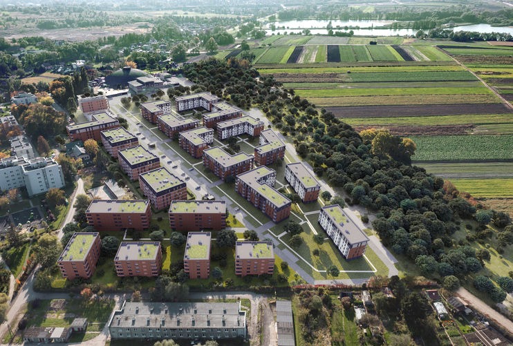 Wykonujemy rownież sukcesywnie instalacje na nowo wybudowanych budynkach mieszkalnych na Zesławicach