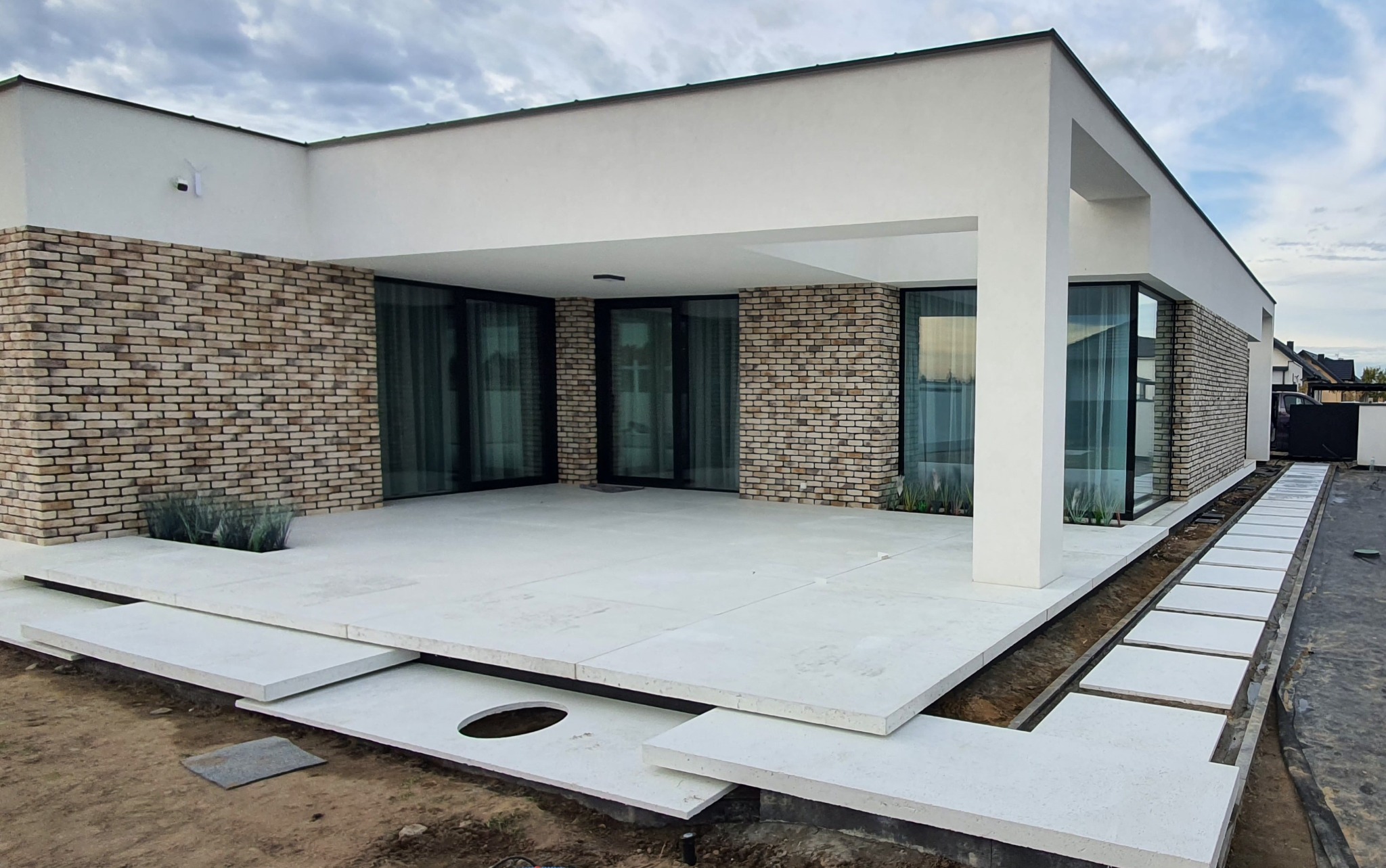 Nowoczesne tarasy i ogrody beton architektoniczny