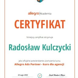 Certyfikat Allegro ADS