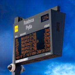 wyświetlacze informacji pasażerskiej LED Amber dla Miast, Zarządów Transportu Miejskiego producenta DYSTEN