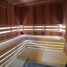 sauna z oświetleniem led