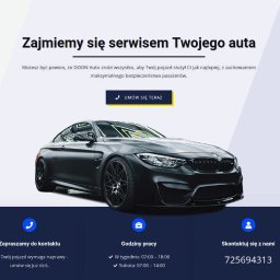 Strona internetowa dla warsztatu samochodowego.