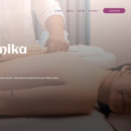 Strona internetowa dla masażystki.