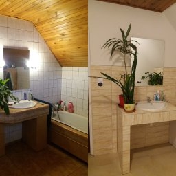 Łazienka przed i po remoncie