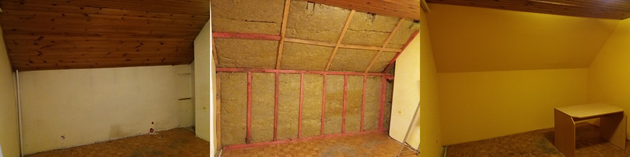 Ocieplenie skosu i ściany kolankowej