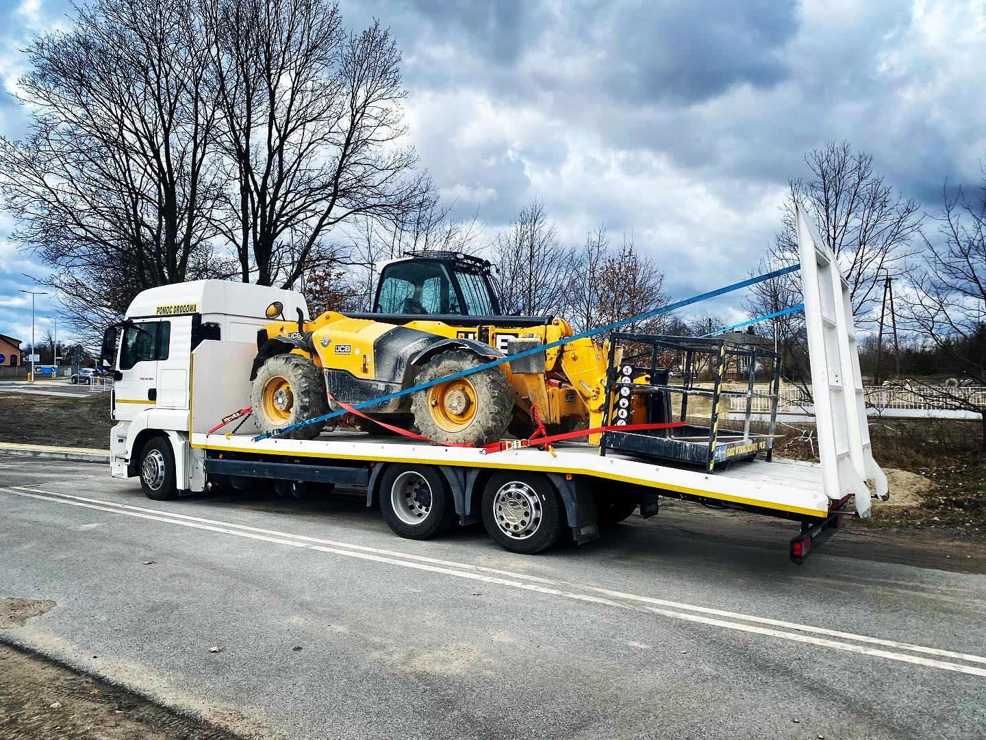 Transport ładowarki teleskopowej JCB!