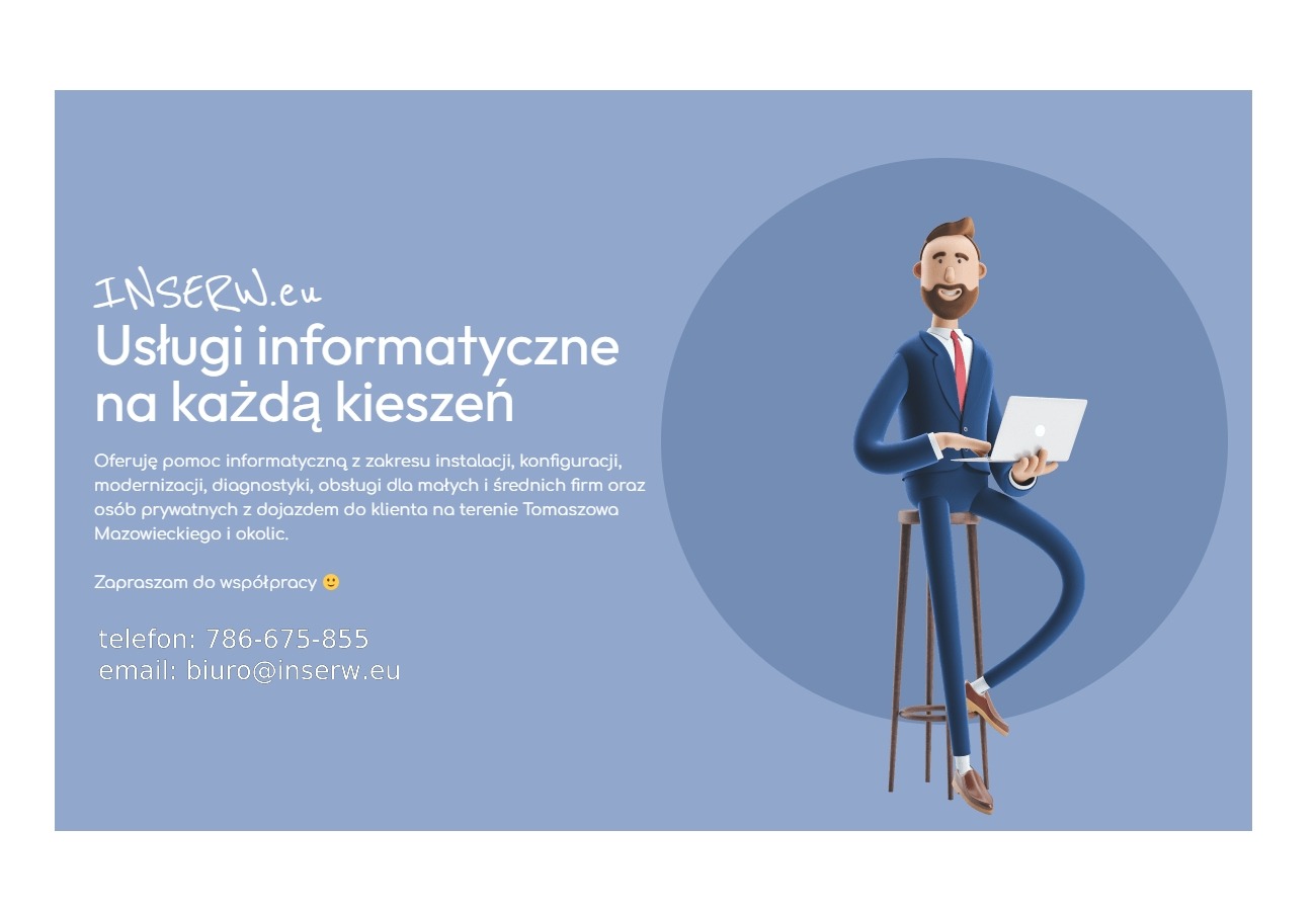 Usługi Informatyczne w Tomaszowie Mazowieckim.