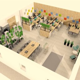 projekt biura otwartego typu open space