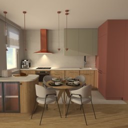 Projekt kuchni do mieszkania na wynajem w Warszawie