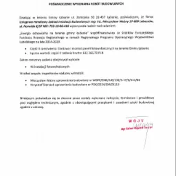 Nadzór nad budową 41 instalacji fotowoltaicznych dla mieszkańców Gminy Łabunie