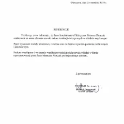 Referencje od klientów