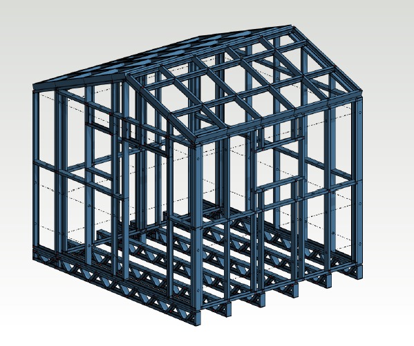 domek ogrodowy - projekt