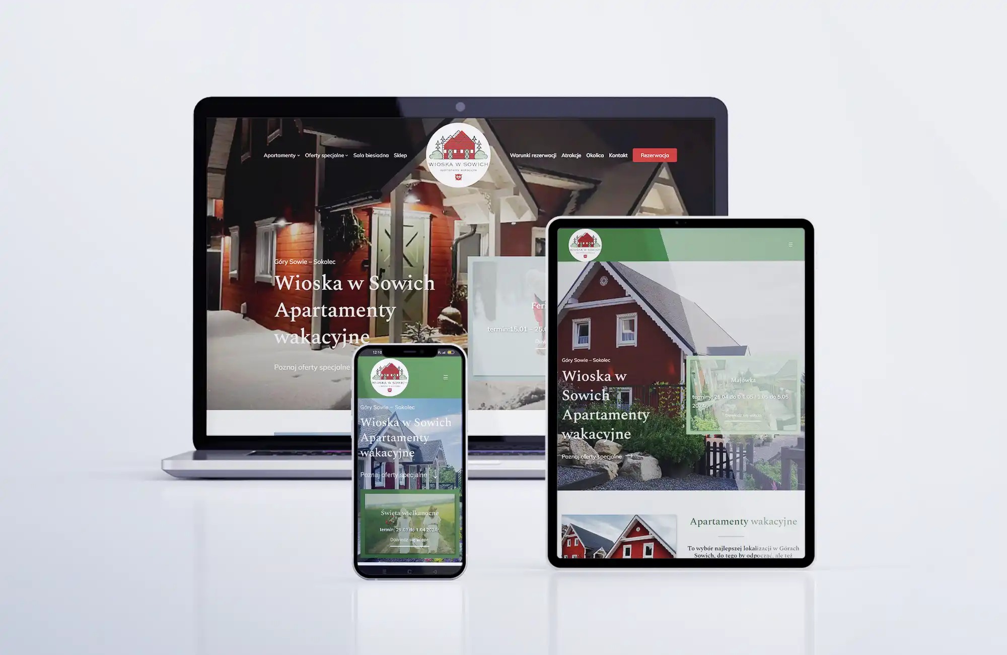 Strona dla firmy turystycznej w Górach Sowich