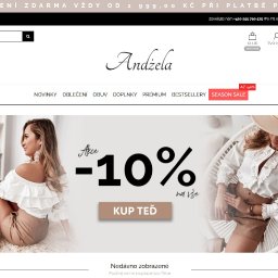 https://andzela.com/ - opieka i rozwój rozbudowanego sklepu fashion opartego na Prestashop.