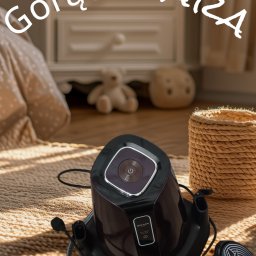 ASM Wroclaw Cleaning - Parownica do ubrań marki Mozano Home Ultra Care na beżowym dywanie, w tle komoda i pluszaki, napis 'Gorąca PARA' nałożony graficznie.