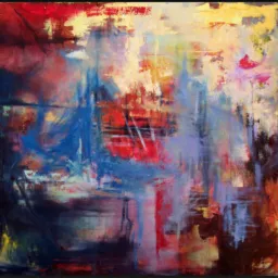 Abstrakcja Technika: Olej na płótnie