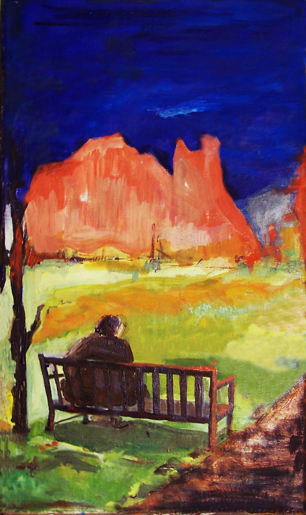 Pejzaż Technika: akryl na płótnie