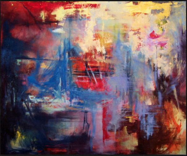 Abstrakcja Technika: Olej na płótnie