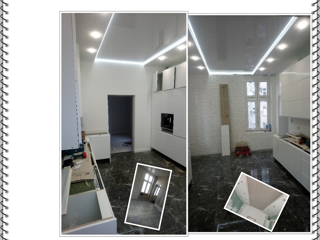 Tu były krzywe ściany i podłogi ....