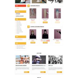 Sklep dla firmy produkującej deskorolki