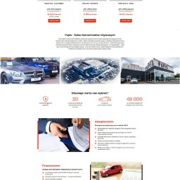 Strona dla salonu samochodów używanych