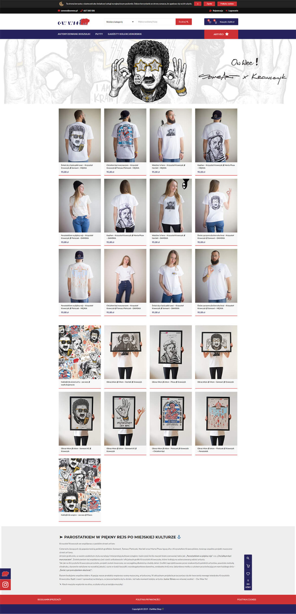Sklep z autoryzowanymi produktami Krzysztofa Krawczyka