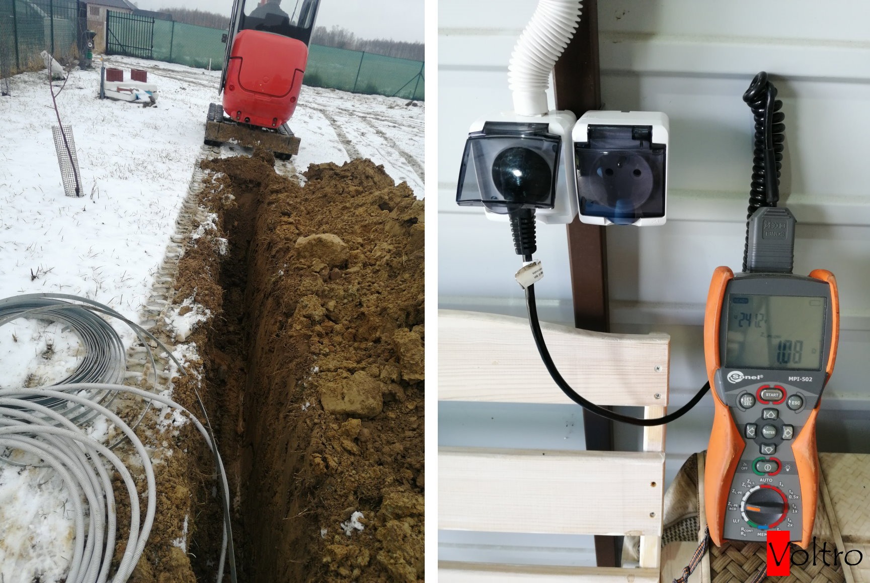 Pomiary elektryczne, podłączania WLZ.