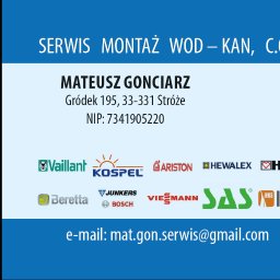 MAT-GON Serwis Klimatyzacje, Pompy Ciepła, Piece Gazowe, Mateusz Gonciarz - Instalacje Gazowe Gr&oacute;dek