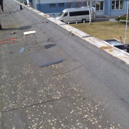 Naprawa dachu hali sportowej w Szczecinie przy ulicy Twardowskiego.

Udało się wyeliminować 23 przecieki na powierzchni 800 m2 