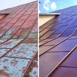 Malowanie dachów Łęka 4