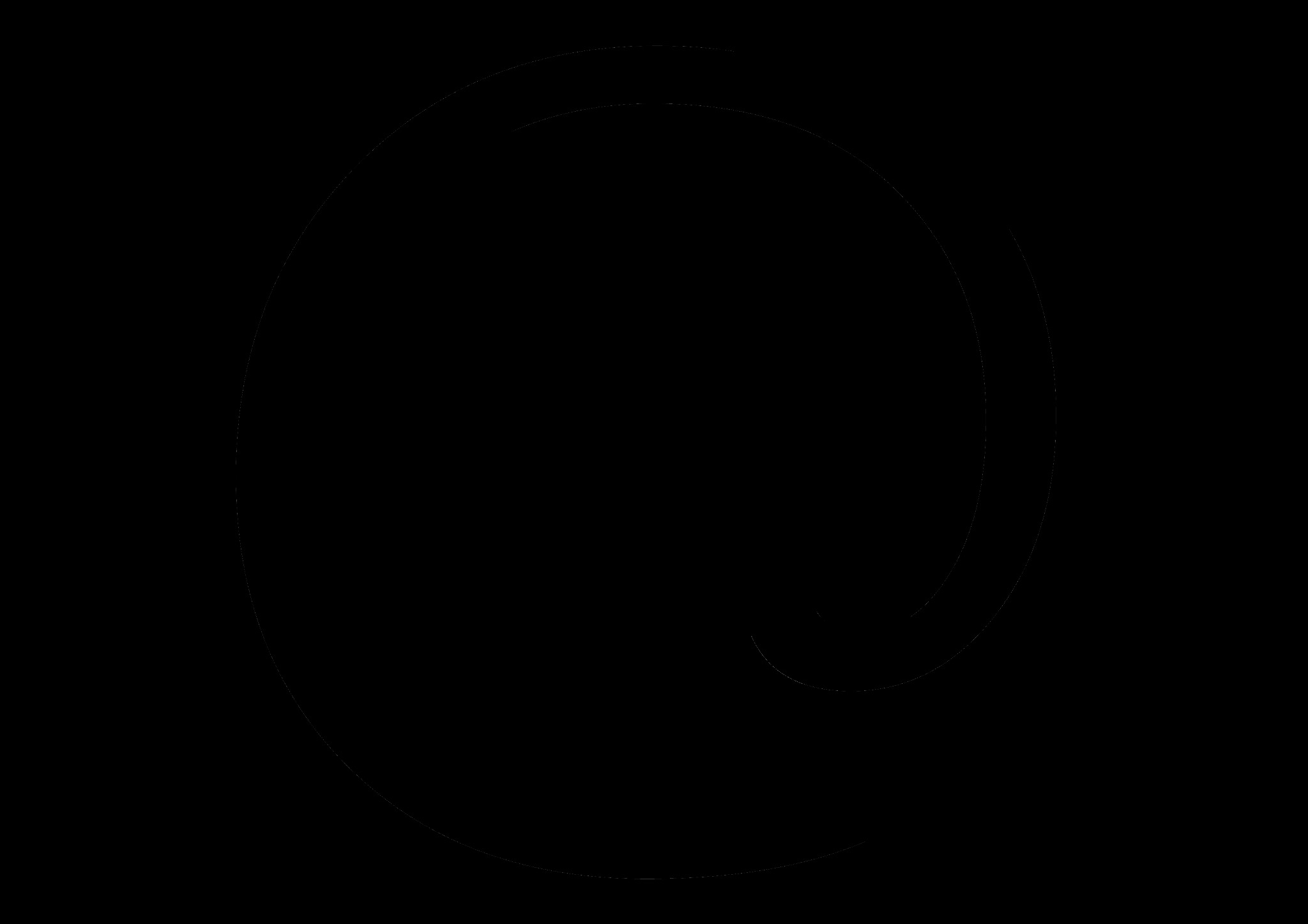 Abstrakcyjne, czarno-białe logo z elementami spiralnymi i okręgami, przypominające ścieżkę lub labirynt.