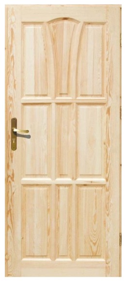 Drzwi drewniane surowe.