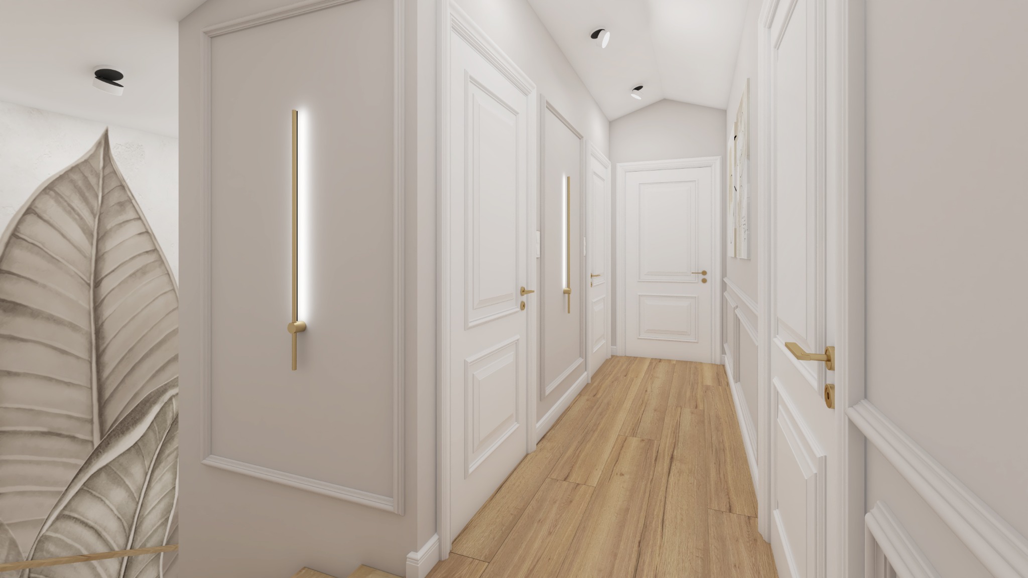 Otomin - hol (projekt wykonany dla IDEALNIE pracowni projektowej)