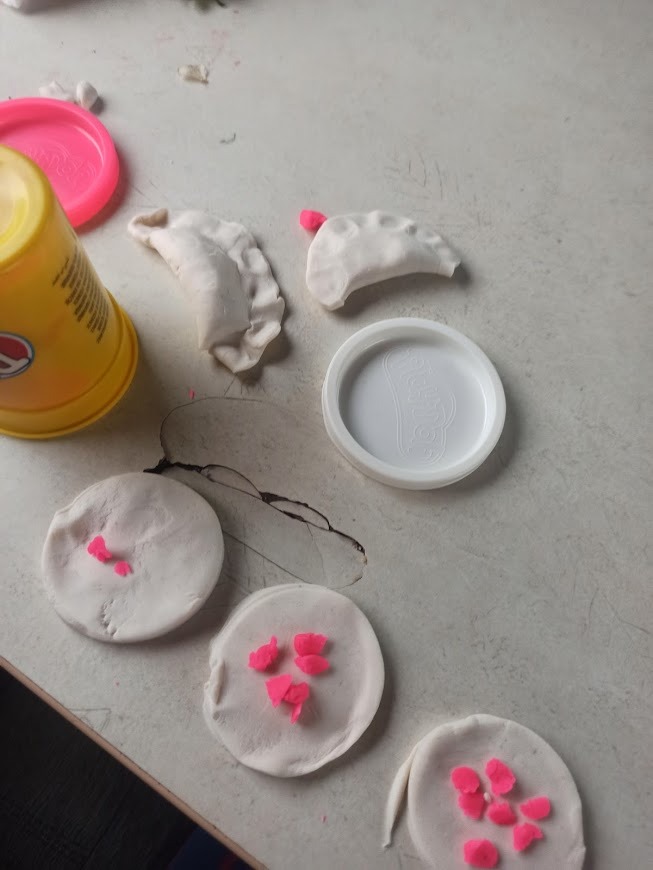 Pierożki z ciastolinty!